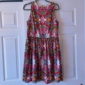 Maggy London Floral A Line Dress
